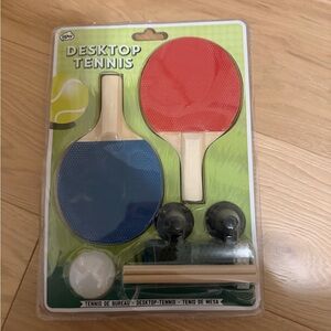 Desktop Tennis Set for Kids - Red and Blue